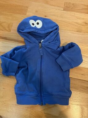 Sesame Street x Hanna Andersson Blue Baby Hoodie